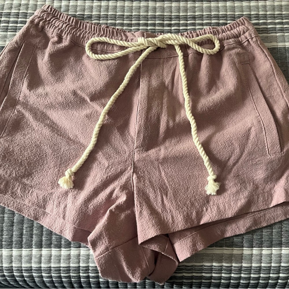 O'Neill Pink High Waist Shorts Relaxed Fit